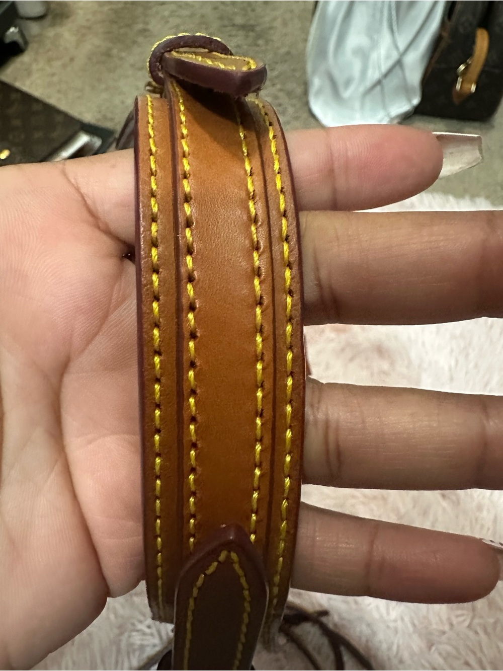 Dooney & Bourke Black Pebbled Leather Bucket Crossbody with Brown Trim - Picture 16 of 16